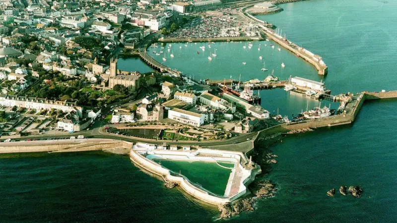 Map showing the Penzance re-development plan prepared by W S Atkins.