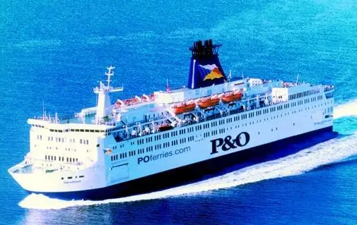The Pride of Provence (Dover-Calais service) is pictured in the new P&O Ferries livery.