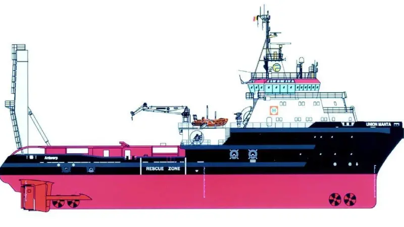 Powerful anchor-handler Union Manta will be the first delivery in the URS programme.