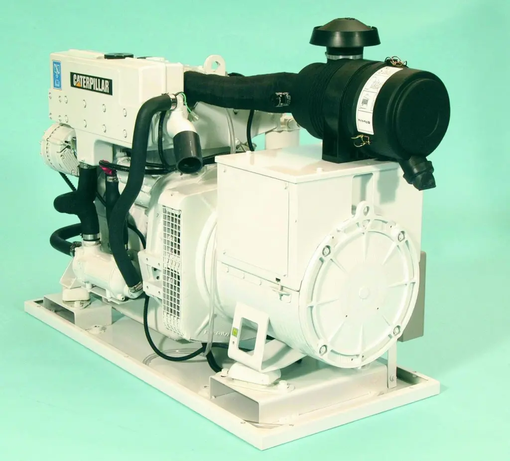The new Cat C2.2 genset is the first of a new range aimed at boats rather than ships.