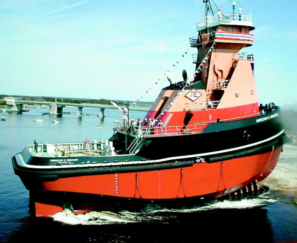 Meredith C Reinauer is one of a series of new ATB tugs.