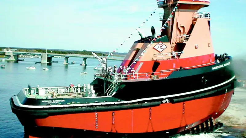 Meredith C Reinauer is one of a series of new ATB tugs.