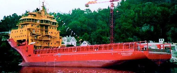 Edda Fjord, the worlds biggest supply vessel.
