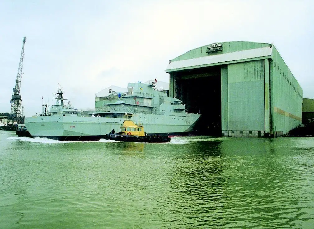 HMS Severn is launched last month at VT Shipbuildings Southampton yard.