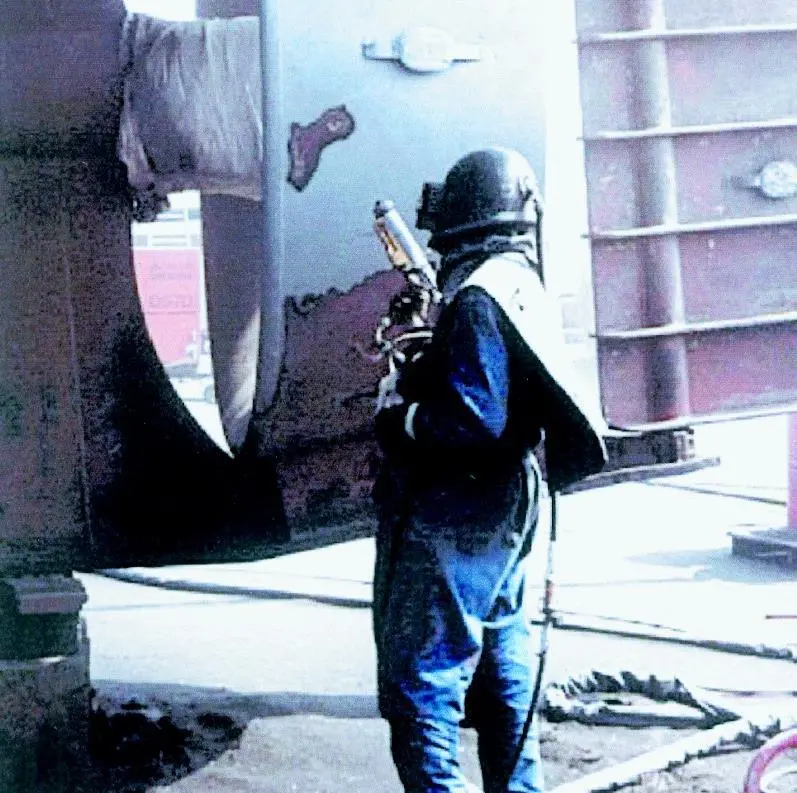 The Thermoblast system makes short work of difficult coatings.