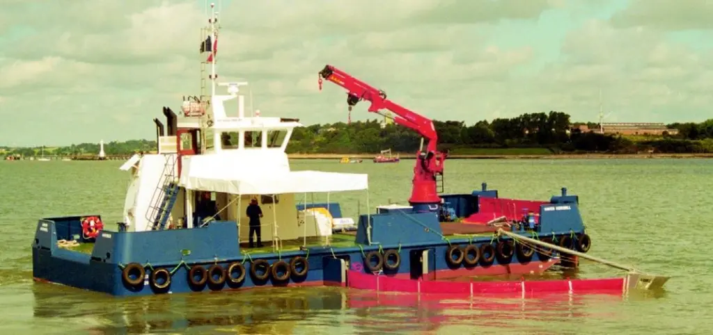 The Haven Hornbill recovered four tonnes of oil spilled into Harwich Harbour.