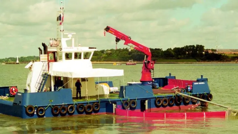 The Haven Hornbill recovered four tonnes of oil spilled into Harwich Harbour.