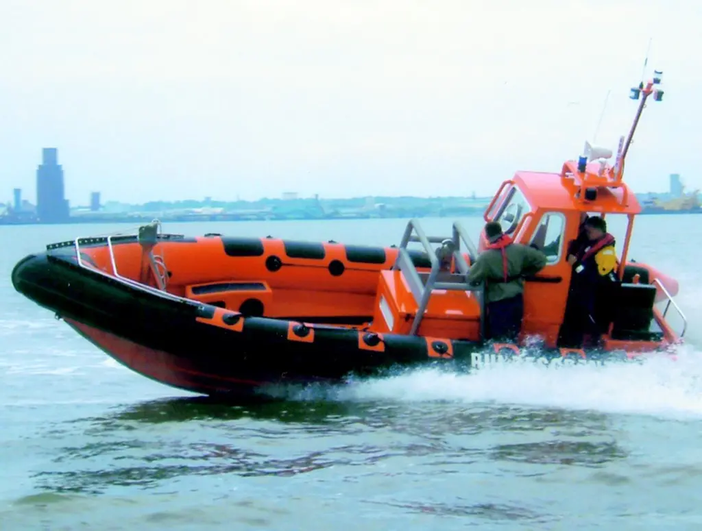 The German Coastguards new MST 750 RIB will reach 36 knots powered by a Volvo Penta KAD44P diesel Aquamatic engine.
