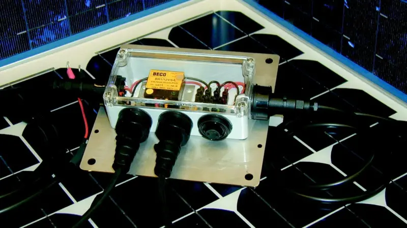 This Solar Regulation Junction Box was developed by BecoSolar for use in the marine environment.