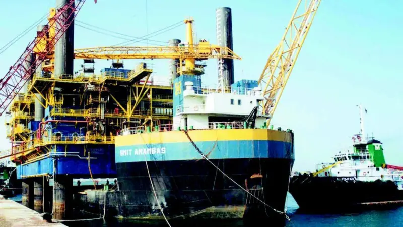 The PPF aboard the Smit Anambas awaits departure.