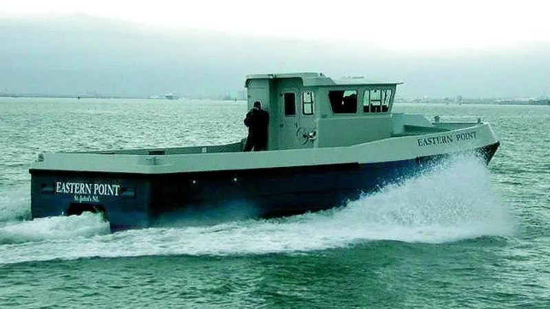 The British-built Eastern Point will be the first commercial GRP catamaran in Newfoundland.