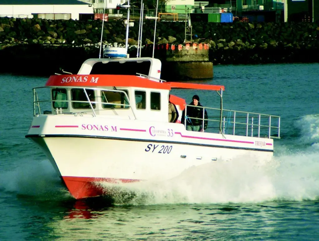 An extended wheelhouse version of the new Cleopatra will be at seawork2003.