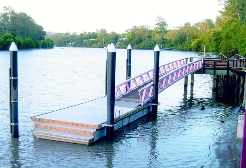Sherwood Forest Parks new ferry pontoon.