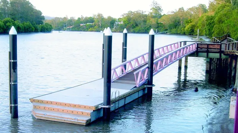 Sherwood Forest Parks new ferry pontoon.