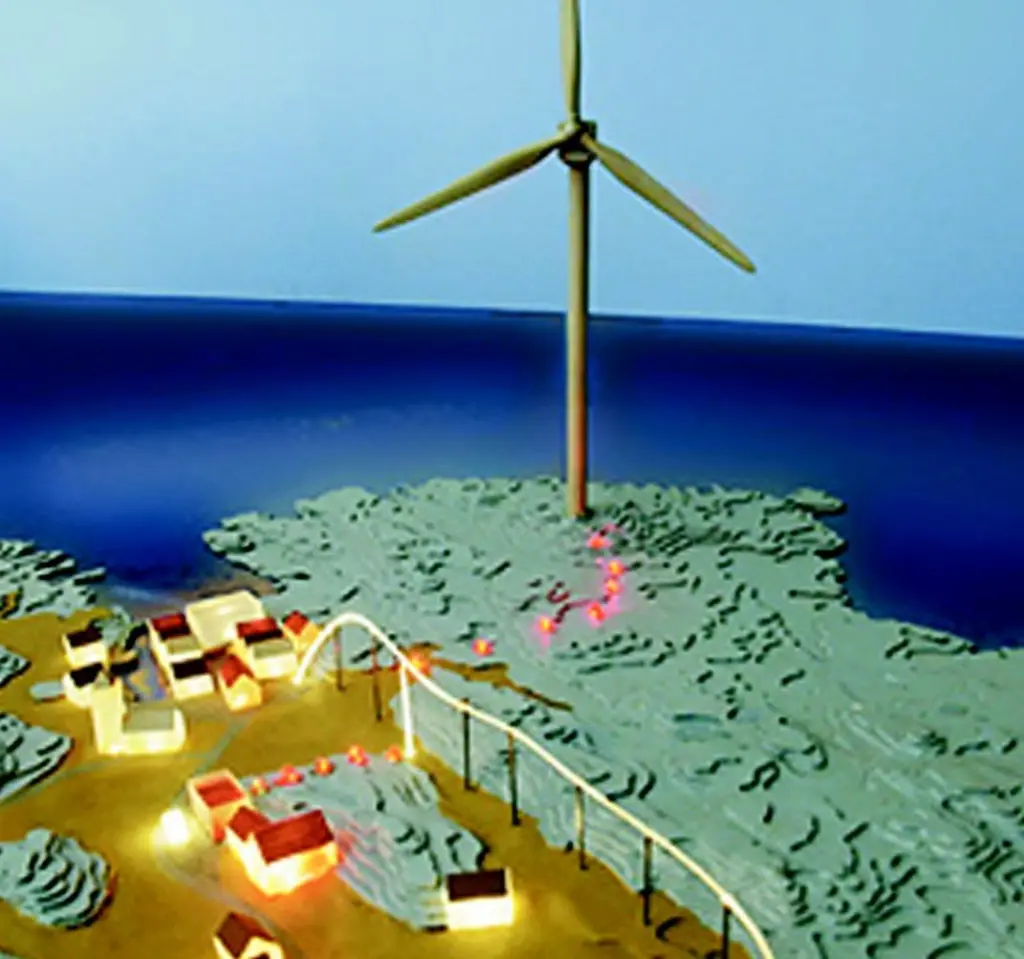 Wind power and hydrogen in combination will provide energy for the island of Utsira. Image: