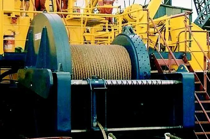 The complete winch, power pack and control system in-situ on board Bue Islay only six weeks after the order date.