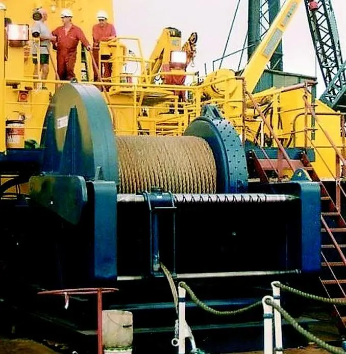 The complete winch, power pack and control system in-situ on board Bue Islay only six weeks after the order date.