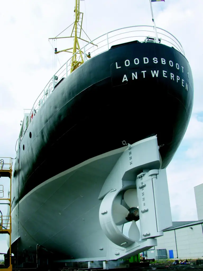 Loodsboot 1 is the first ship to be entirely coated with ECOSPEED.