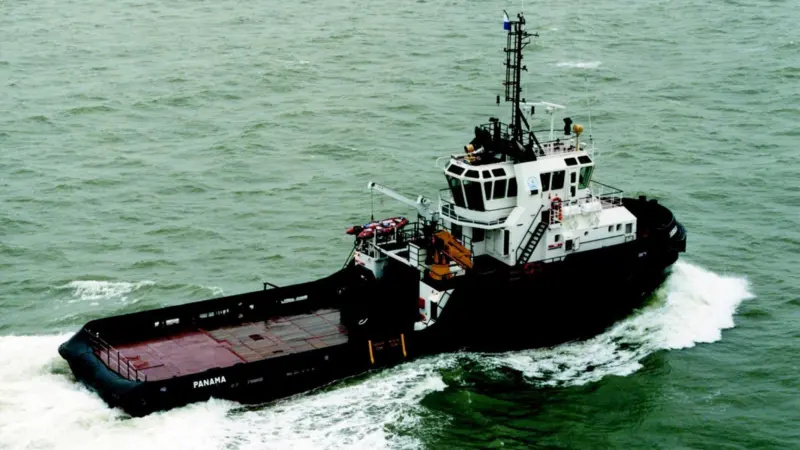 The anchor handling tug Wassay is fitted with a heavy duty waterfall winch by Ridderinkhof.