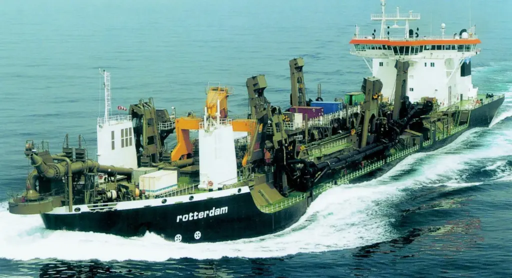 Ballast Ham Dredgings jumbo trailing suction hopper dredger Rotterdam will be among the fleet to come under Van Oord control.