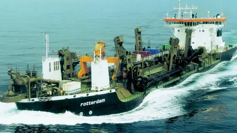 Ballast Ham Dredgings jumbo trailing suction hopper dredger Rotterdam will be among the fleet to come under Van Oord control.