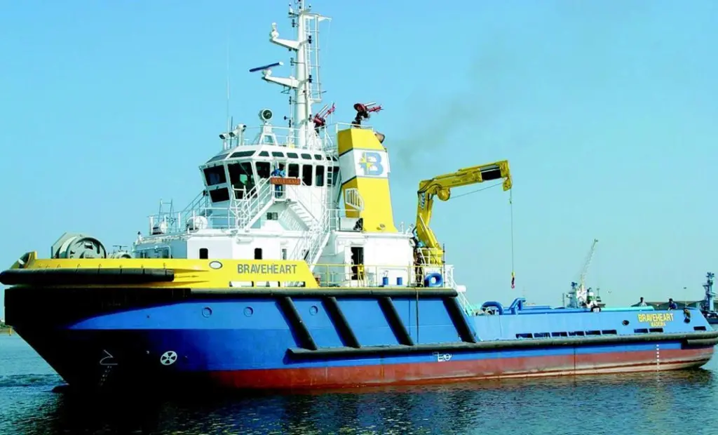 A view of the wheelhouse console.
