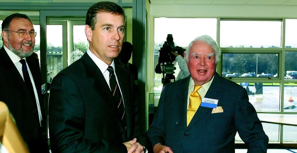 The Duke of York with Rear Admiral Steve Ritchie at the opening of the UK Hydrographic Offices new &pound;3.5m Archive building at Taunton.