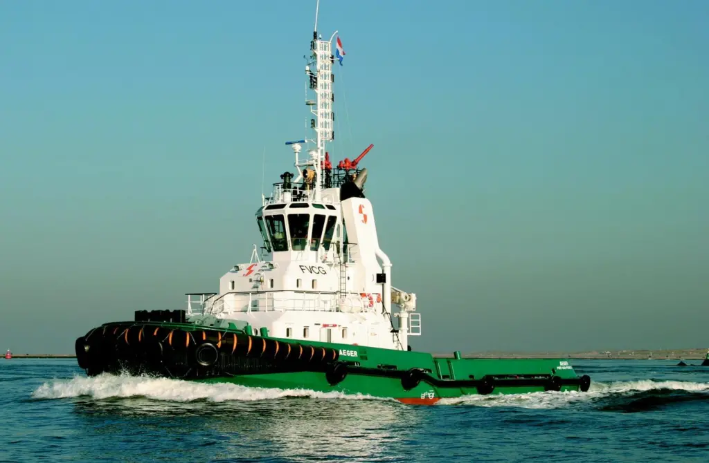 Aeger is the last of a series of six terminal tugs built for Sonasurf by Damen.