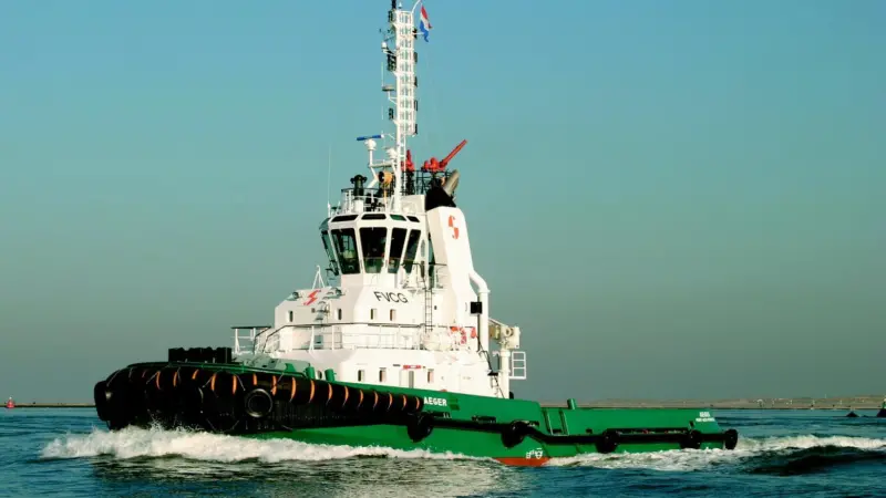 Aeger is the last of a series of six terminal tugs built for Sonasurf by Damen.