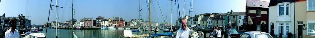With a &pound;25 download, home users can produce panoramic images such as this of Weymouth Harbour.