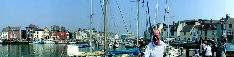 With a &pound;25 download, home users can produce panoramic images such as this of Weymouth Harbour.