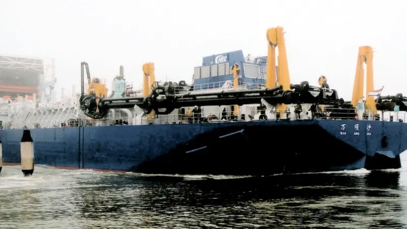 Wan Qing Sha nearly doubles the size of CHECs current largest dredger.