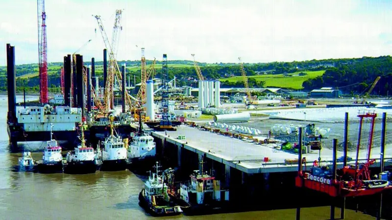 The Port of Mostyn is fully equipped to support the offshore windpower industry.