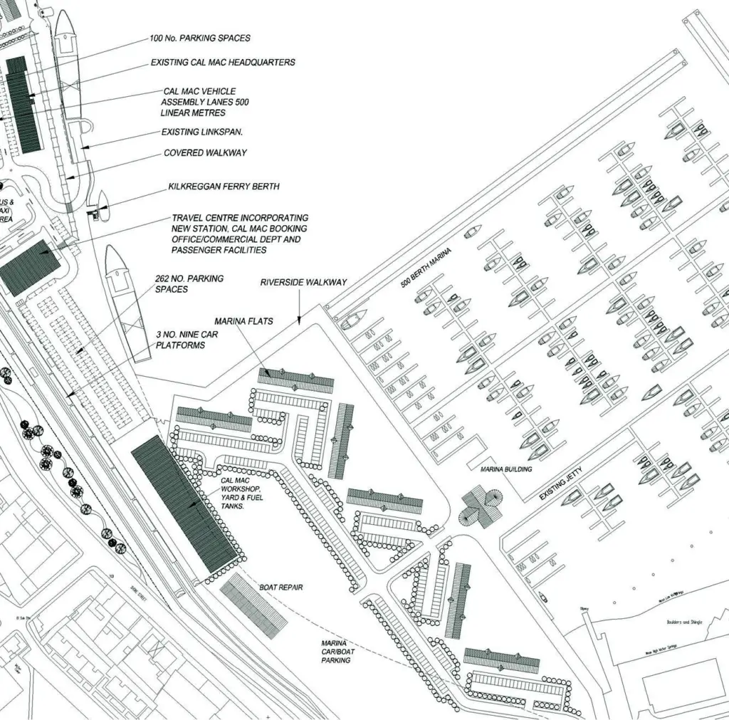 Proposed layout for Gourock Marina.