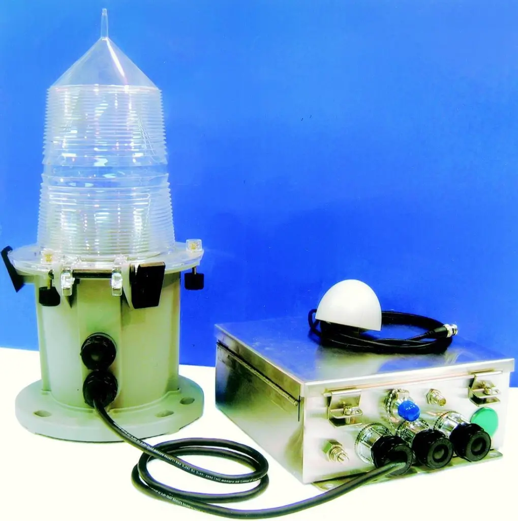 Tideland Maritime Systems V-track is an AIS unit designed for installation on navaids.