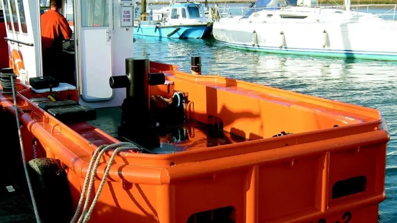 The stern platform aids diver access and man overboard recovery.