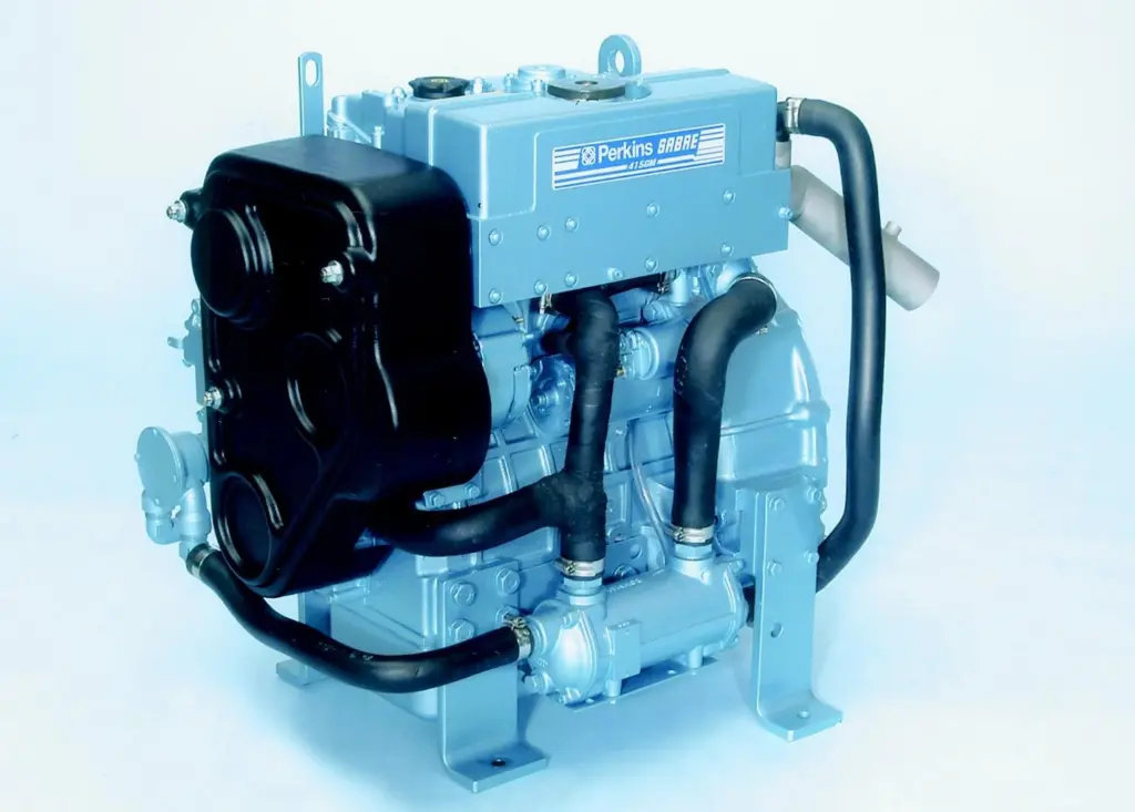 The new Perkins Sabre 415GM onboard genset engine.