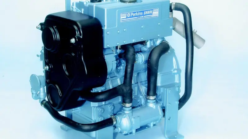 The new Perkins Sabre 415GM onboard genset engine.