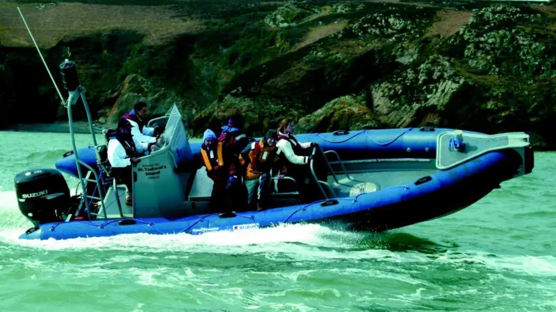 This Suzuki powered 8m RIB is the first outboard driven model from Ocean Dynamics.