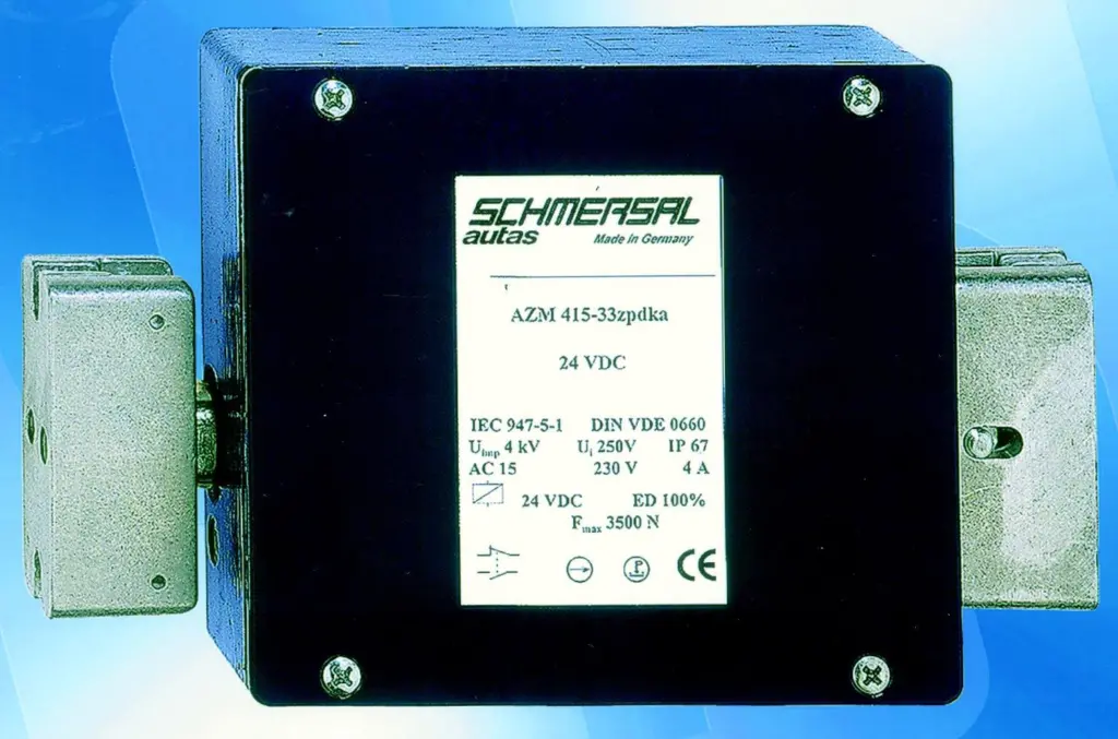 Schmersals AZM415 double locking solenoid switch.