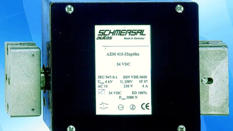 Schmersals AZM415 double locking solenoid switch.