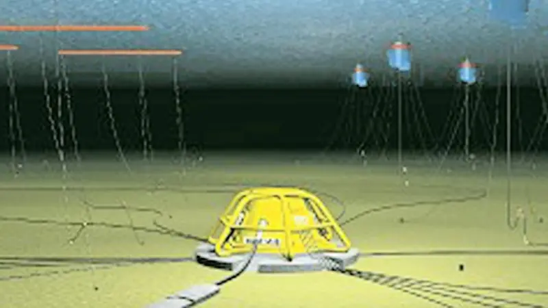 The Wave Hub will enable wave power companies to test how well groups of wave machines produce power.