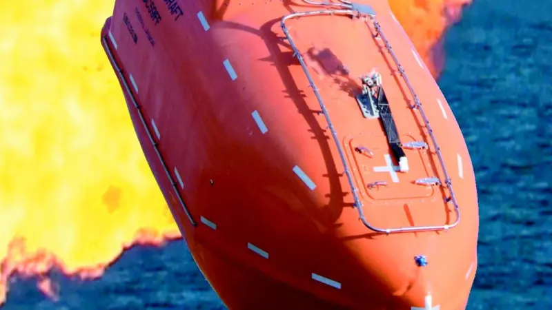 Great falls of fire! The fire protected version of the SC59FF is equipped with an external water spray and an internal compressed air supply.