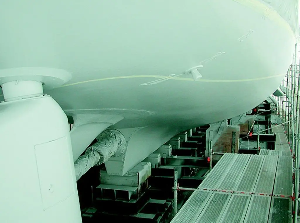 Ecospeed is applied to the Aster in Zeebrugge.