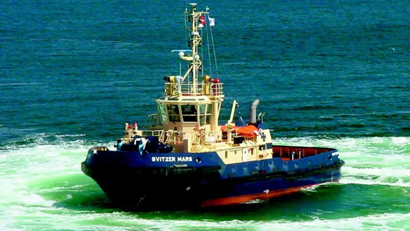 Svitzer Mars was one of three new tugs named in Lithuania.