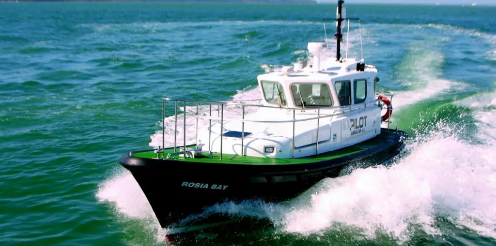 Gibraltars new pilot boat will be similar to the Rosa Bay, supplied by VT Halmatic last year