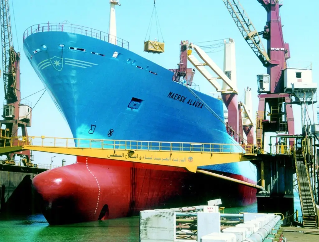 The 30,866 dwt Maersk Alaska is one of 68 vessels repaired at ASRY in the first half of this year.