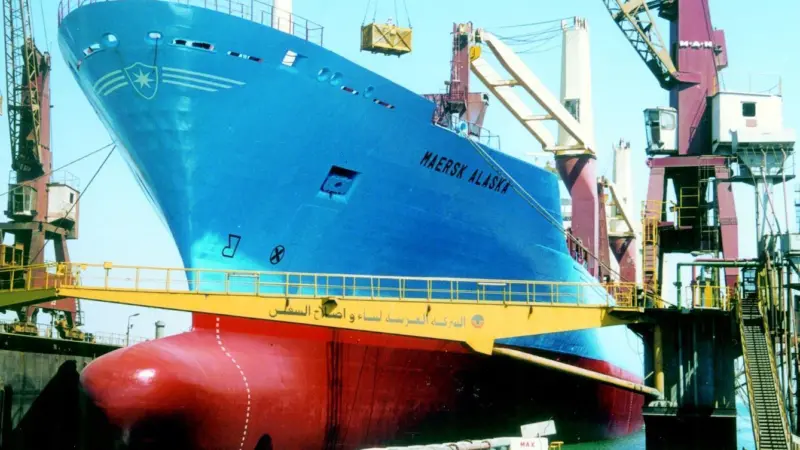 The 30,866 dwt Maersk Alaska is one of 68 vessels repaired at ASRY in the first half of this year.