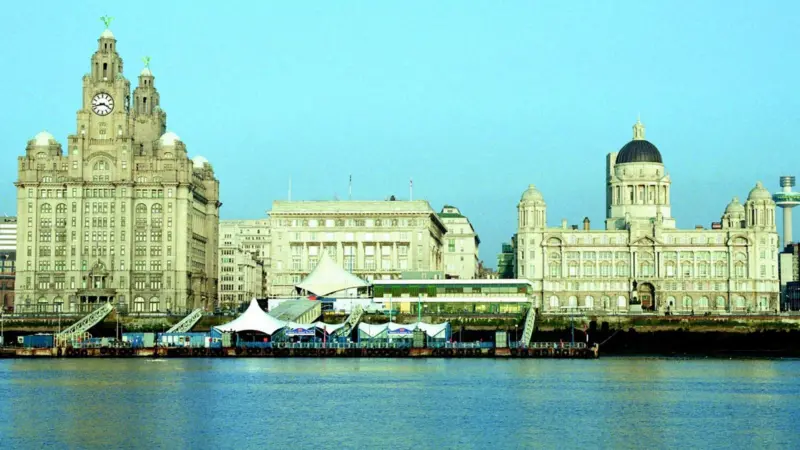 Liverpools three graces, part of the citys new World Heritage Site.