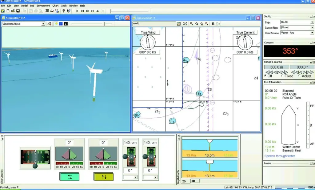 BMT will be using a broad range of marine traffic simulation tools as part of the offshore wind farm navigation risk study.